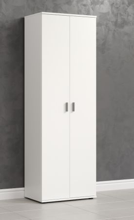 Mehrzweckschrank Purio in wei�, Besen- und Staubsaugerschrank 60 x 176 cm
