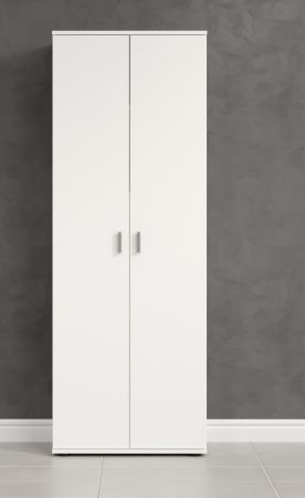 Mehrzweckschrank Purio in wei�, Besen- und Staubsaugerschrank 60 x 176 cm