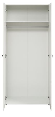 Kleiderschrank Purio in wei� Dreht�renschrank 2-t�rig 81 x 176 cm