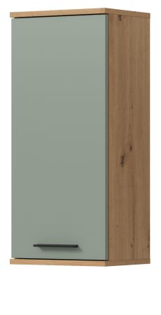 Badezimmer H�ngeschrank Bailey in Salbei und Artisan Eiche Badschrank 35 x 77 cm
