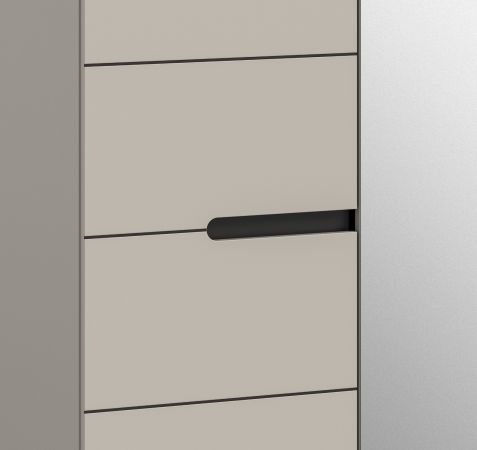 Garderobenschrank Cooper in Kaschmir 65 x 190 cm variable Inneneinteilung, Soft-Close