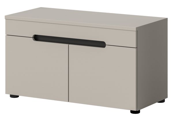 Garderobe Sitzbank Cooper in Kaschmir Garderobenbank 80 cm, Soft-Close