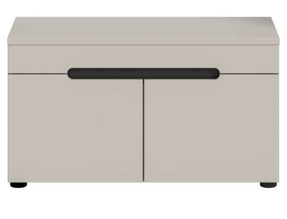 Garderobe Sitzbank Cooper in Kaschmir Garderobenbank 80 cm, Soft-Close