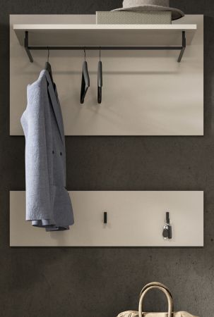 Garderobenpaneel Cooper in Kaschmir Set 2-teilig 80 cm