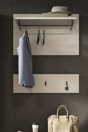 Garderobenpaneel Cooper in Kaschmir Set 2-teilig 80 cm