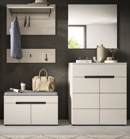 Garderobe Set 5-teilig Cooper in Kaschmir 175 cm, Soft-Close