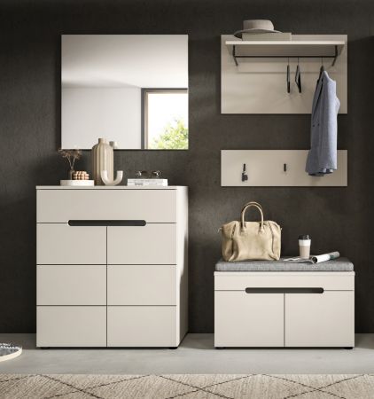 Garderobe Set 5-teilig Cooper in Kaschmir 175 cm, Soft-Close