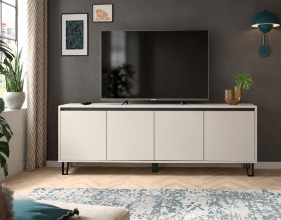 TV-Lowboard Delio in Kaschmir TV Unterschrank 184 cm, mit Soft-Close und Komforth�he