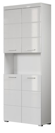 Badezimmer: Hochschrank Adamo in wei� Hochglanz 73 x 190 cm