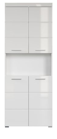 Badezimmer: Hochschrank Adamo in wei� Hochglanz 73 x 190 cm