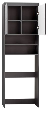 Waschmaschinenschrank Adamo in grau Hochglanz - Waschmaschinen �berbau 63 x 187 cm