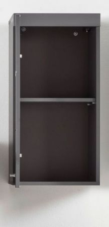 Bad H�ngeschrank Adamo in grau Hochglanz Badschrank 37 x 77 cm