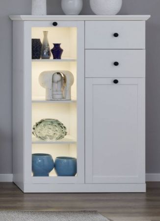 Highboard Milla in wei� Landhaus Kommode 81 x 129 cm