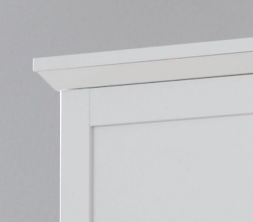 Garderobenschrank Milla in wei� Landhaus Flurgarderobe 81 x 196 cm