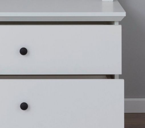 Garderobenbank Milla in wei� Landhaus Sitzbank 81 x 49 cm