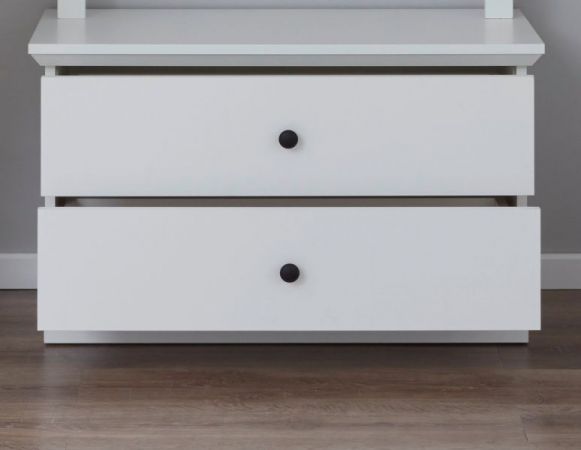 Garderobenbank Milla in wei� Landhaus Sitzbank 81 x 49 cm