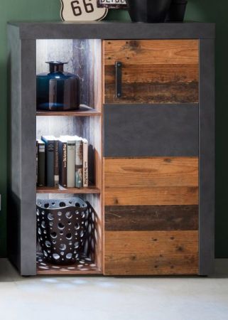 Highboard Foundry in Used Wood Altholz Dekor, Kommode 87 x 118 cm