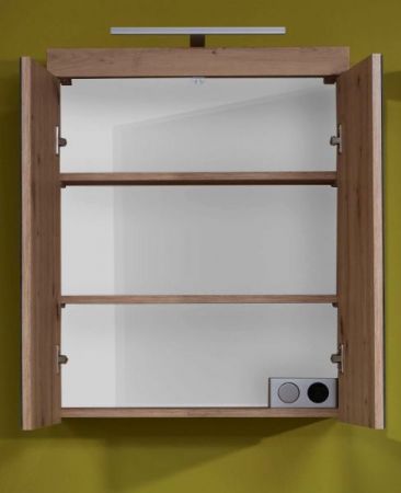 Badezimmer Spiegelschrank Adamo in Asteiche Dekor Badschrank 2-t�rig 60 x 77 cm