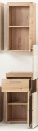 Badezimmer Badm�bel Set Amanda Eiche / Asteiche Badkombination 3-teilig 112 x 190 cm