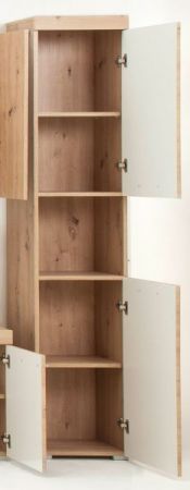 Badezimmer Hochschrank Adamo in Asteiche Badschrank 37 x 190 cm