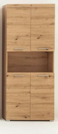 Badezimmer Hochschrank Adamo in Asteiche Badschrank 73 x 190 cm