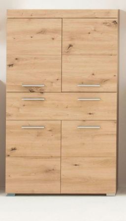 Badezimmer Midischrank Adamo in Asteiche Badschrank 73 x 132 cm