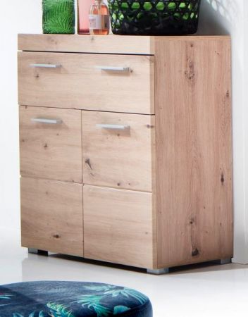 Badezimmer Kommode Adamo in Eiche / Asteiche Badschrank 73 x 79 cm