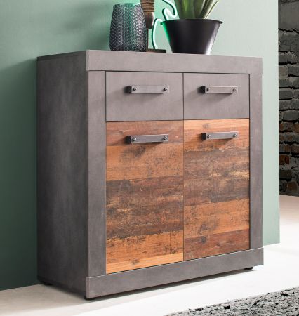 Kommode Foundry in Used Wood Altholz 82 x 86 cm