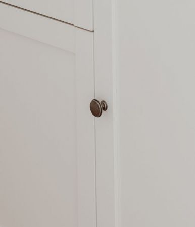 Kommode Vestland in wei� und Artisan Eiche Landhaus 80 x 90 cm