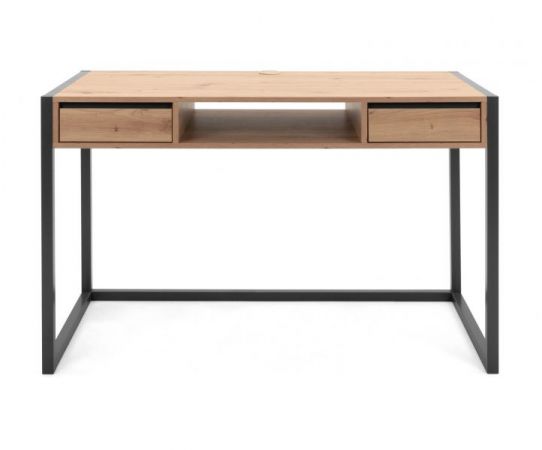 Schreibtisch Malta in Artisan Eiche und Anthrazit im Industrial Look 120 x 60 cm
