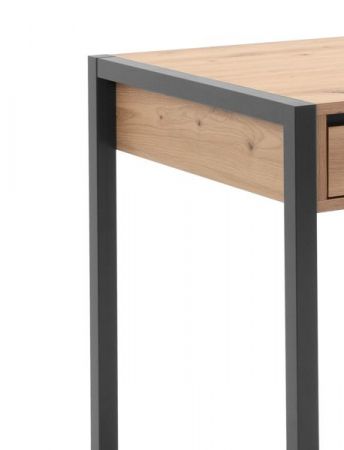 Schreibtisch Malta in Artisan Eiche und Anthrazit im Industrial Look 120 x 60 cm