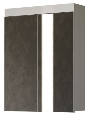 Badezimmer Spiegelschrank Adamo in wei� Hochglanz Badschrank 2-t�rig 60 x 77 cm