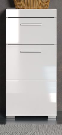 Badezimmer Unterschrank Adamo wei� Hochglanz Badschrank 37 x 79 cm