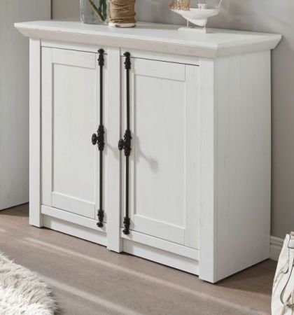 Kommode Hooge in Pinie wei� Landhaus 105 x 90 cm