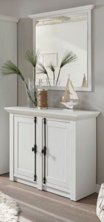 Kommode Hooge in Pinie wei� Landhaus 105 x 90 cm
