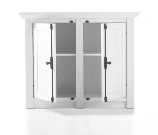 Kommode Hooge in Pinie wei� Landhaus 105 x 90 cm