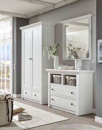Kommode Hooge in Pinie wei� Landhaus 105 x 90 cm