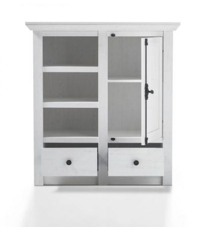 Kommode Hooge in Pinie wei� Landhaus 105 x 115 cm