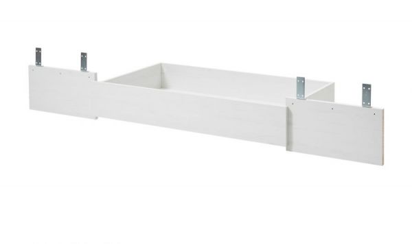 Bett Rovola in Pinie wei� / Oslo Pinie Landhaus Einzelbett Liegefl�che 140 x 200 cm