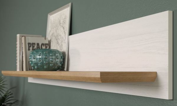 Vitrine Timber in Andersen Pinie wei� und Artisan Eiche Landhaus Vitrinenschrank 95 x 194 cm