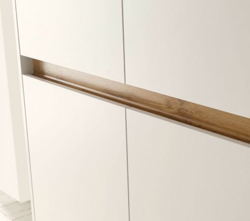 TV-Lowboard Center in wei� und Wotan Eiche TV-Unterteil 170 x 40 cm