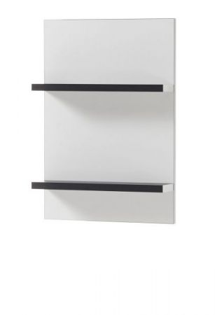Badezimmer H�ngeregal Design-D in wei� und schwarz Wandregal 40 x 62 cm Regal h�ngend