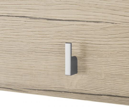 Garderobenpaneel Malea in Eiche San Remo Garderobenleiste 88 x 18 cm Wandgarderobe