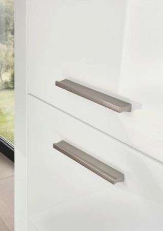 Vitrine Ladis in wei� Hochglanz Vitrinenschrank 80 x 195 cm