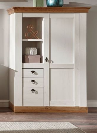 Highboard Hemsby in wei� Pinie und Eiche Wotan Landhaus Anrichte 102 x 139 cm