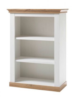 Wohnwand Hemsby in wei� Pinie und Eiche Wotan Landhaus Schrankwand 3-teilig 376 x 139 cm