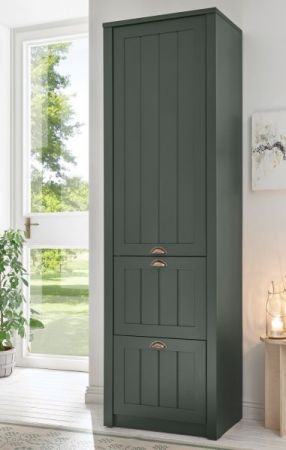 Garderobenschrank Forres in gr�n Landhausstil Garderobe 60 x 204 cm