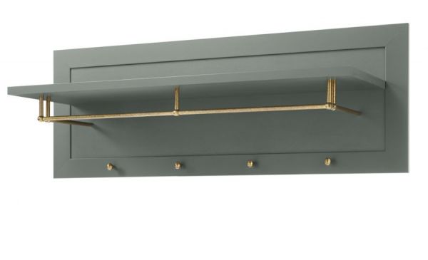 Garderobenpaneel Forres in gr�n Landhausstil Wandgarderobe 109 x 40 cm