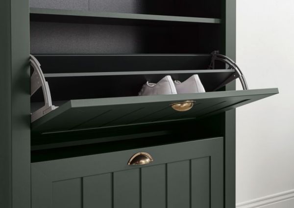 Garderobenkombination Forres in gr�n Landhausstil Garderobe Set 4-teilig 212 x 198 cm