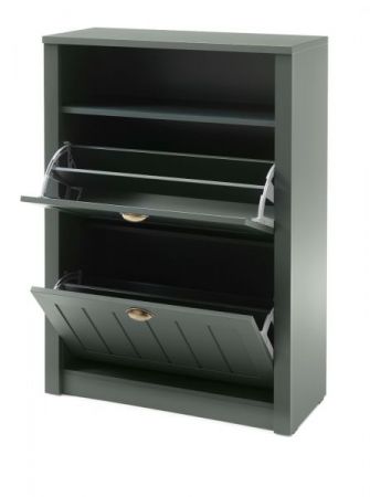 Garderobenkombination Forres in gr�n Landhausstil Garderobe Set 4-teilig 212 x 198 cm